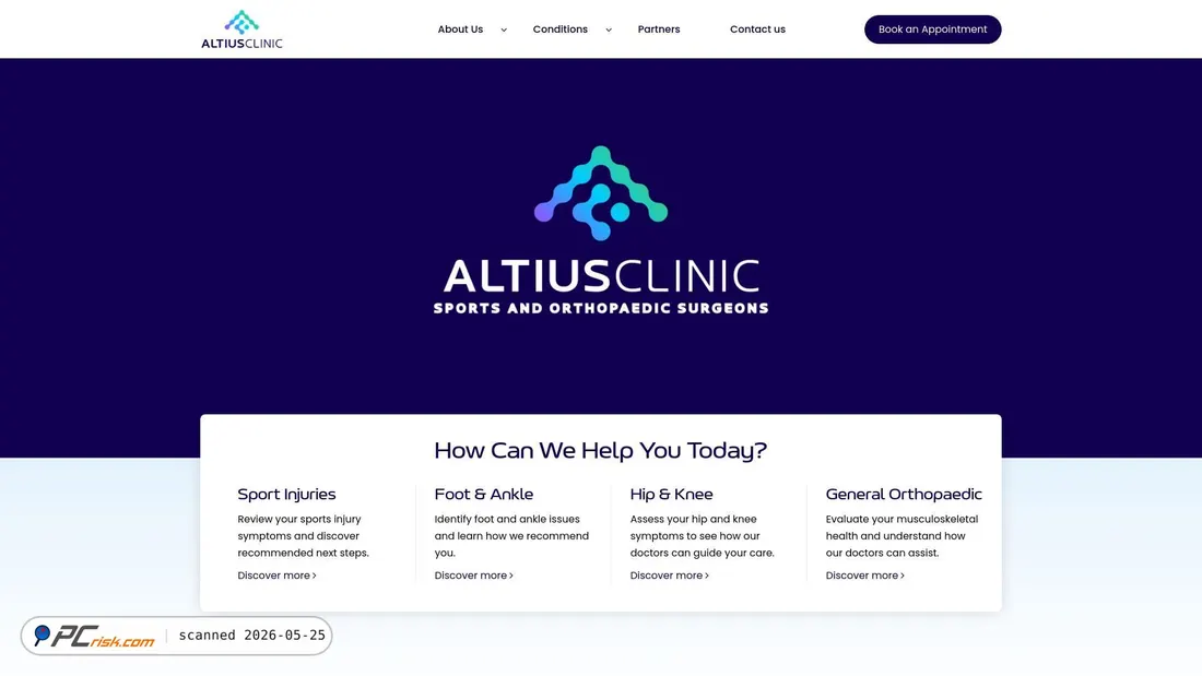 Screenshot of altiusclinic.sg