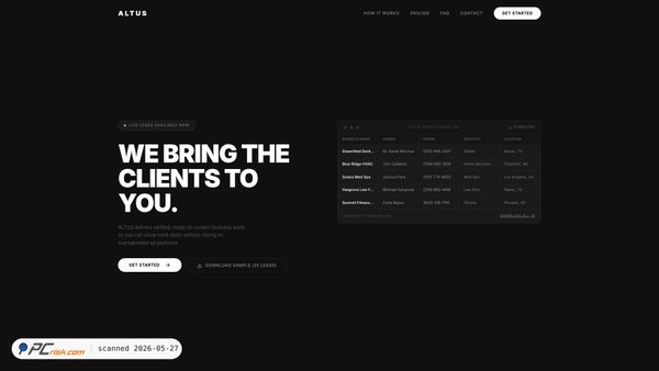 altus-lead-flow.base44.app screenshot