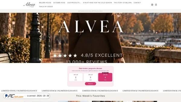 alveahome.shop Screenshot