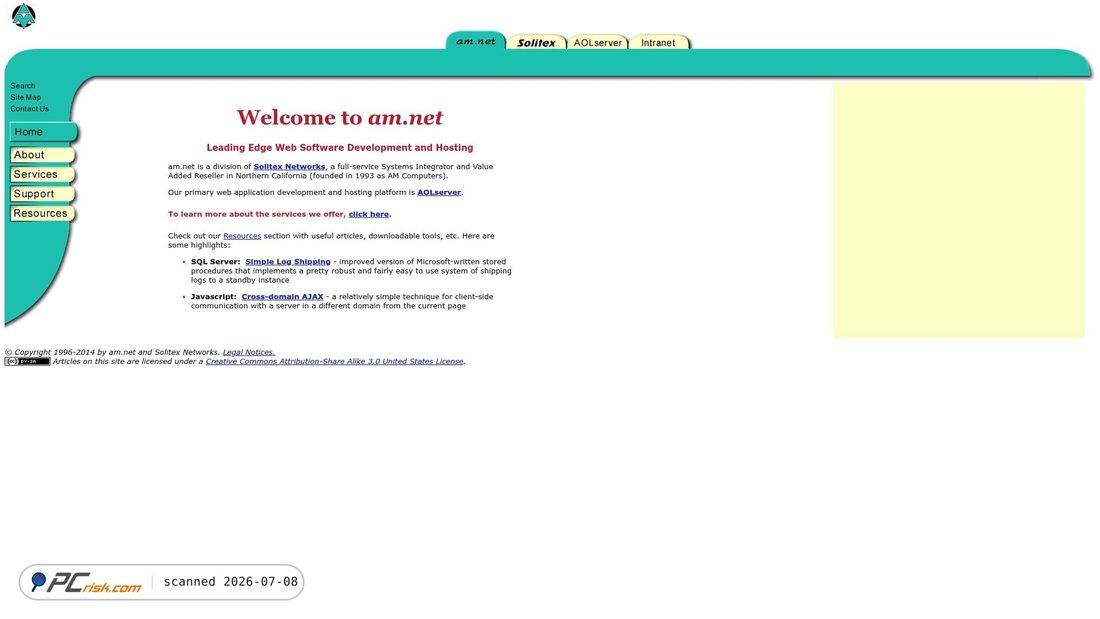 Screenshot of am.net