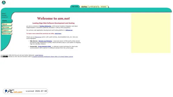 am.net screenshot