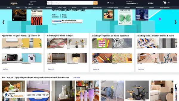 amazon-clone-nu-black.vercel.app screenshot