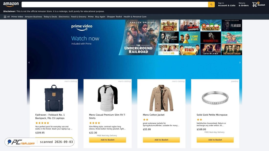 Capture d’écran de amazon-clone-three-ashen.vercel.app