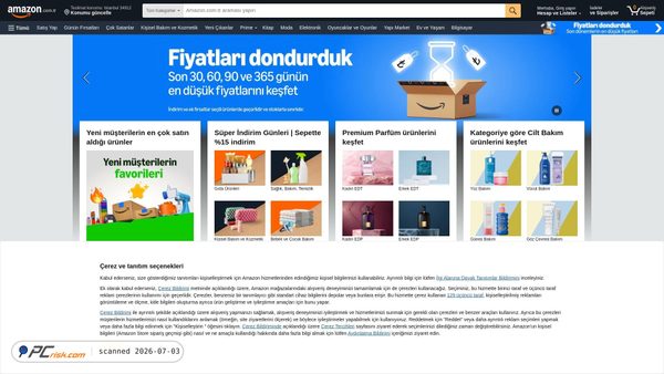 amazon.com.tr screenshot