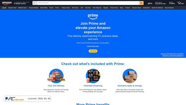 amazonprime.com screenshot