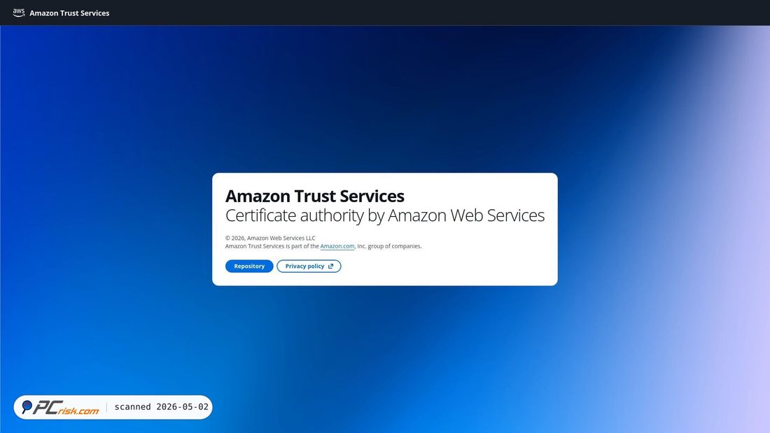 Screenshot di amazontrust.com