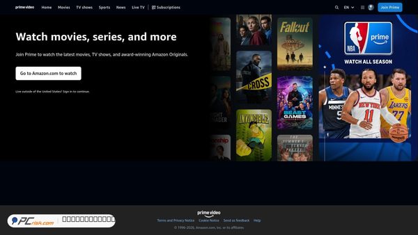 amazonvideo.com screenshot