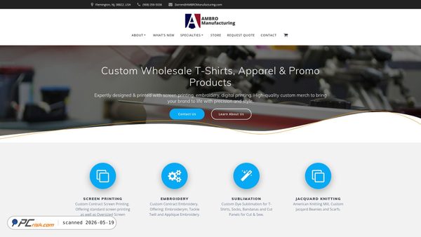 ambromanufacturing.com screenshot