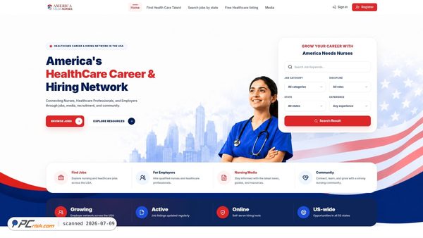 americaneedsnurses.com screenshot