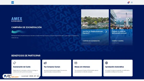 amex-caspua.com screenshot