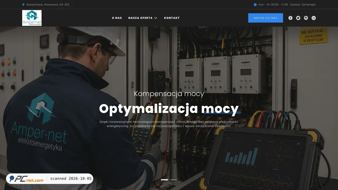 Captura de ecrã de ampernet.pl