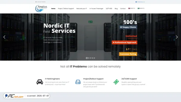 amplius.se screenshot