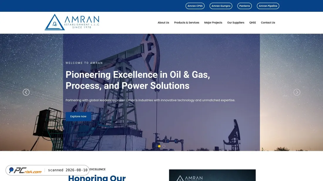 Screenshot of amranest.com