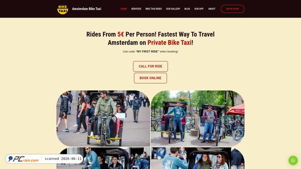 amsterdam-bike-taxi.com screenshot