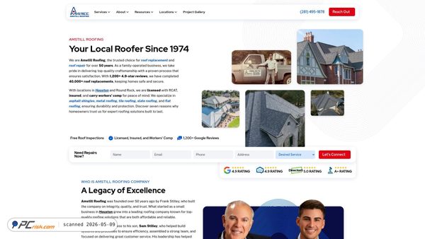 amstillroofing.com screenshot