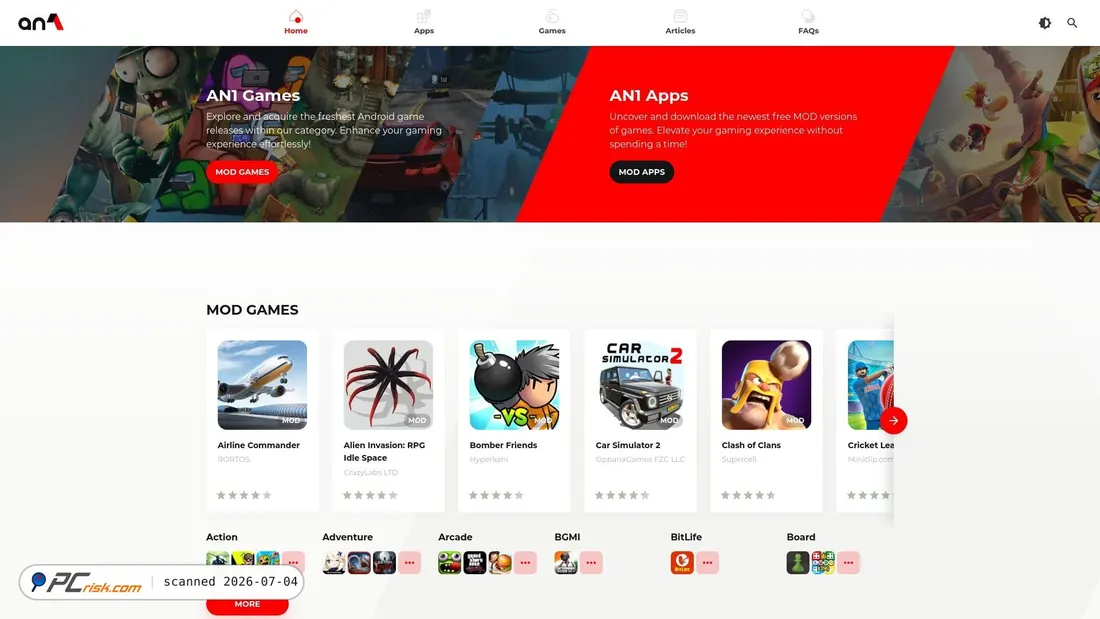 Screenshot of an1.ca