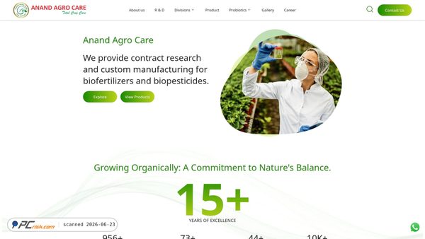 anandagrocare.com screenshot