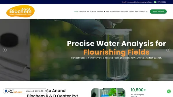 anandbiochem.com screenshot