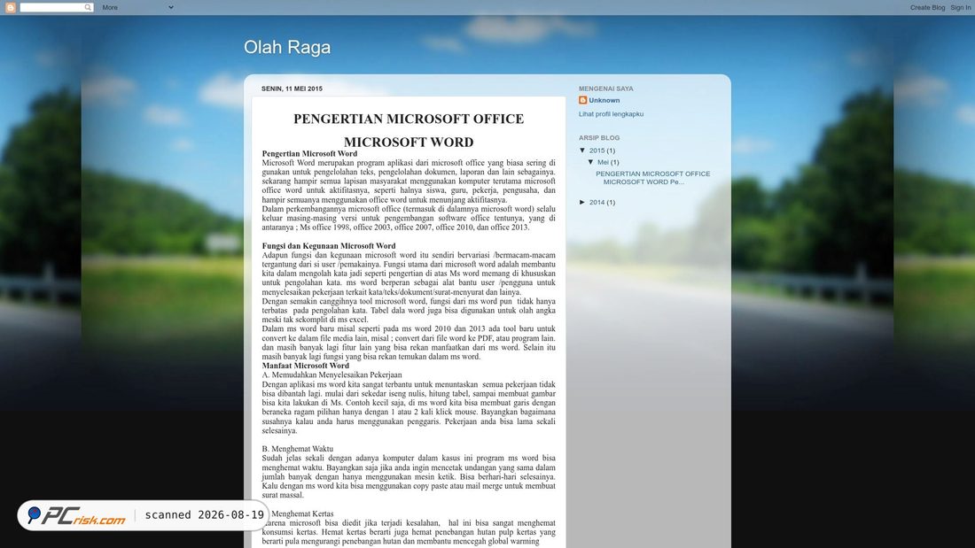 Screenshot of anangavanged.blogspot.com