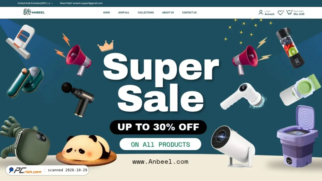 Screenshot of anbeel.com