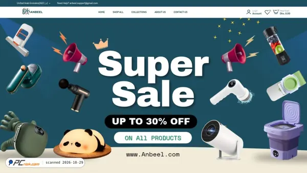 Screenshot van anbeel.com