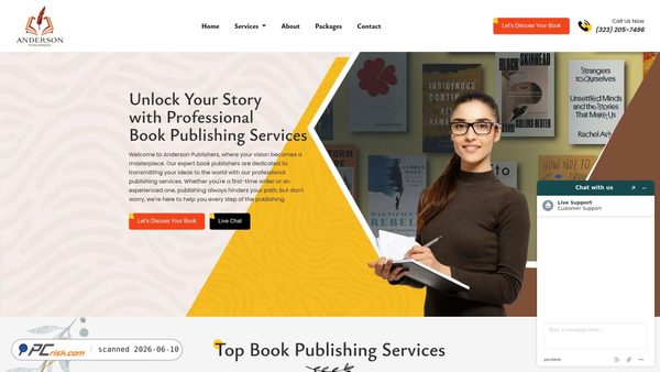 andersonpublishers.com screenshot