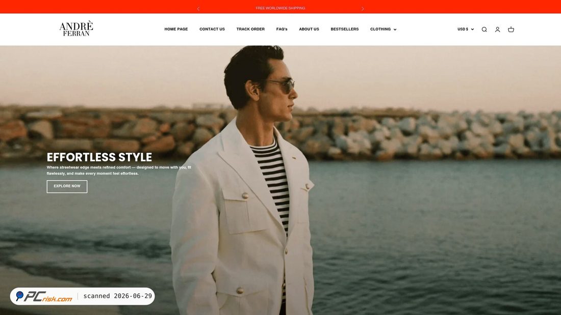 Screenshot di andreferran.com