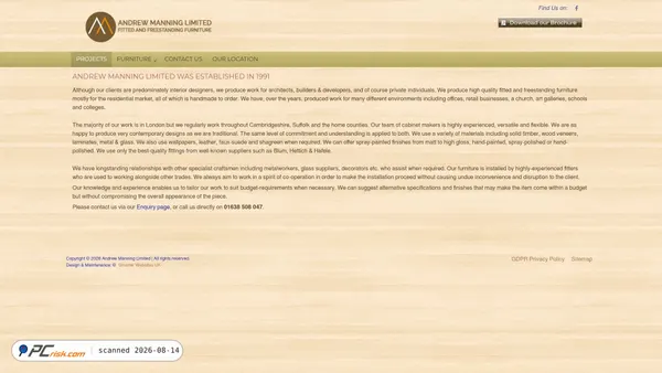 andrewmanning.co.uk screenshot