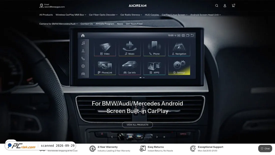 Captura de ecrã de android-car-dvd.com