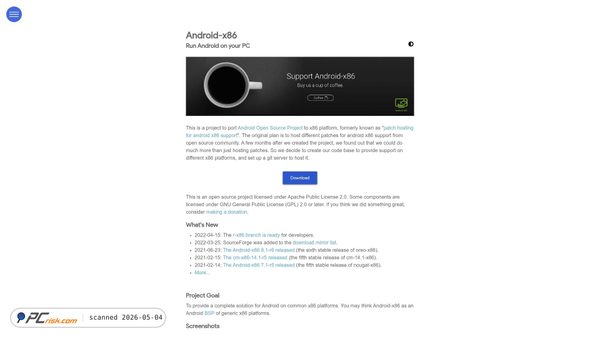 android-x86.org screenshot