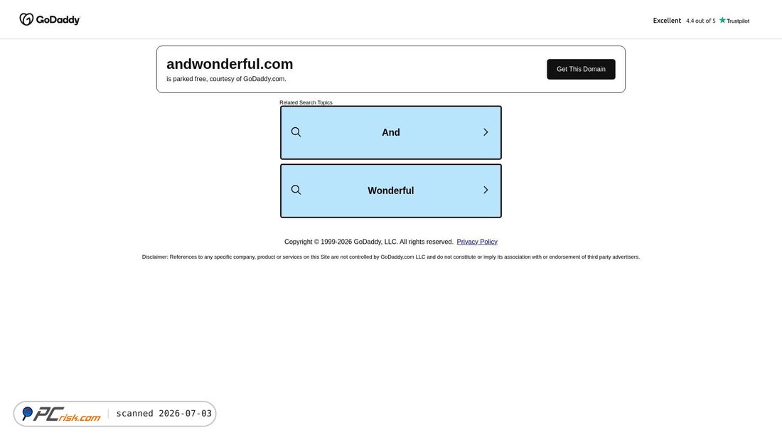 Screenshot of andwonderful.com