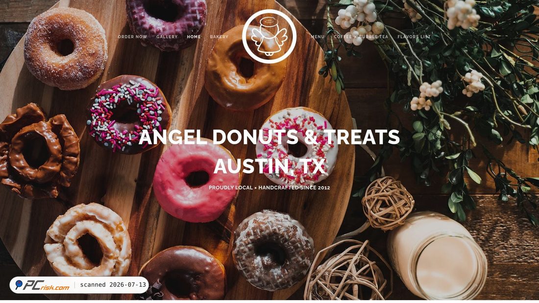 Screenshot of angeldonuts.com
