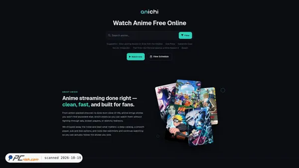 Screenshot di anichi.to