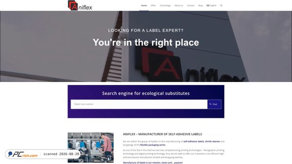 Captura de ecrã de aniflex.pl