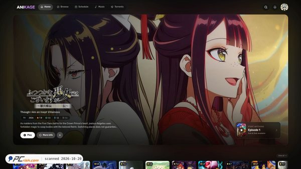 Screenshot di anikage.cc