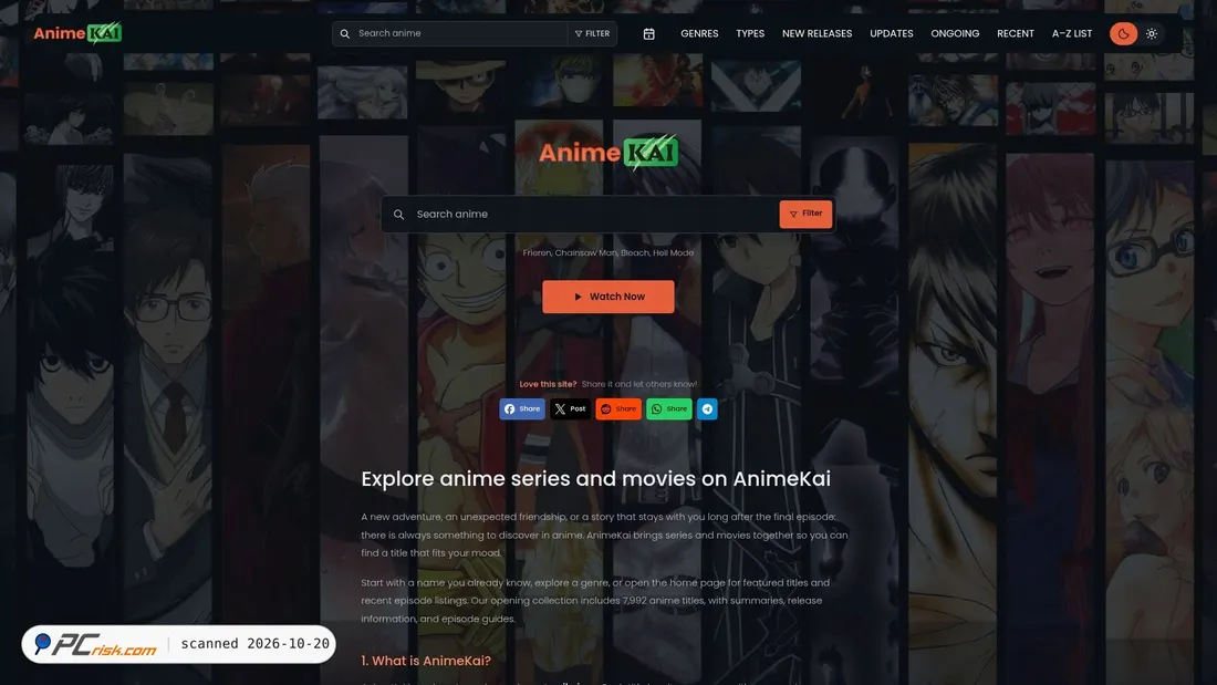Screenshot of anikai.org