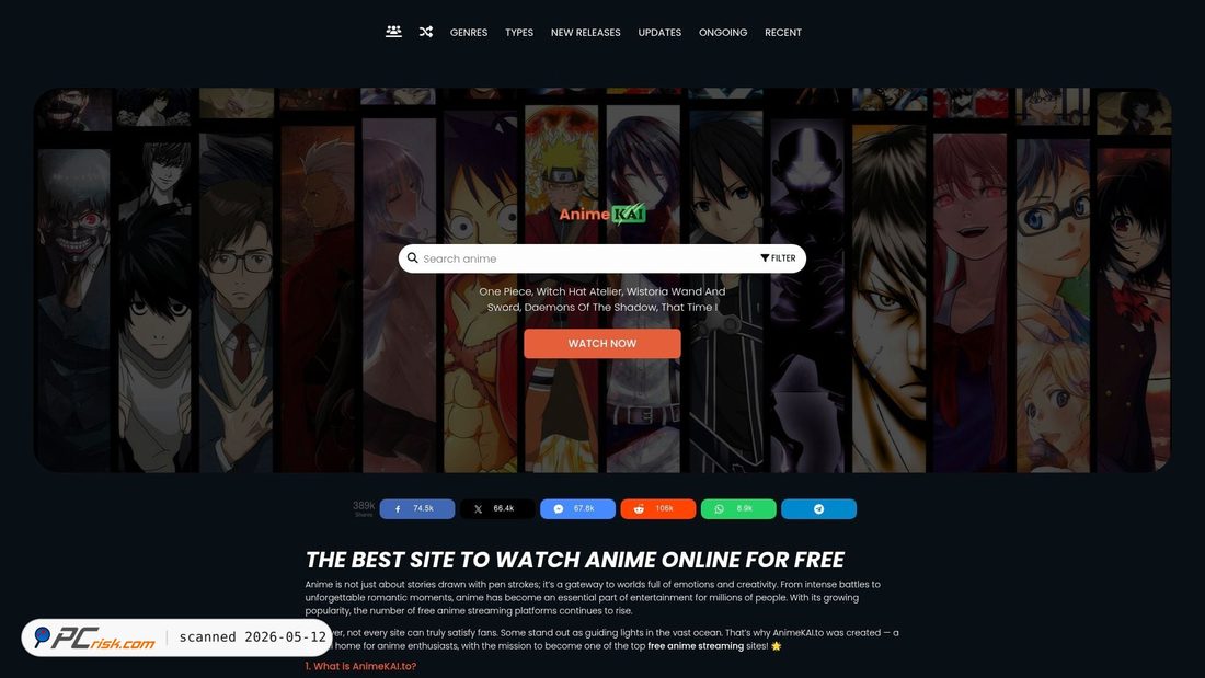 Screenshot of anikai.to