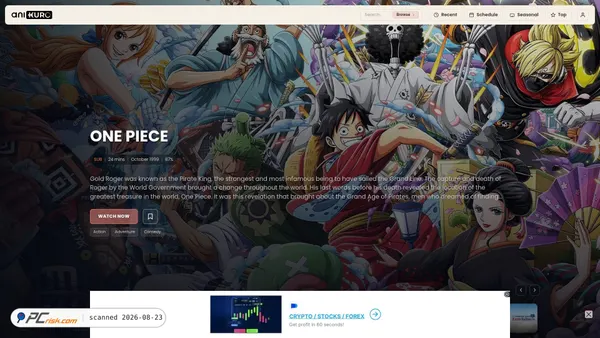 Screenshot di anikuro.ru