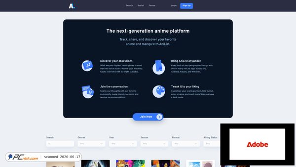anilist.co screenshot