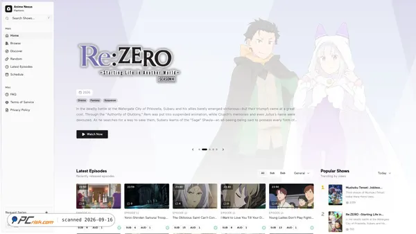anime.nexus screenshot