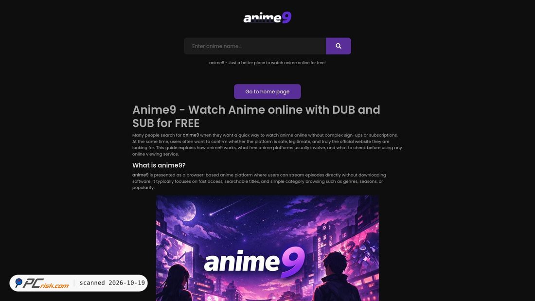 Screenshot of anime9.bar