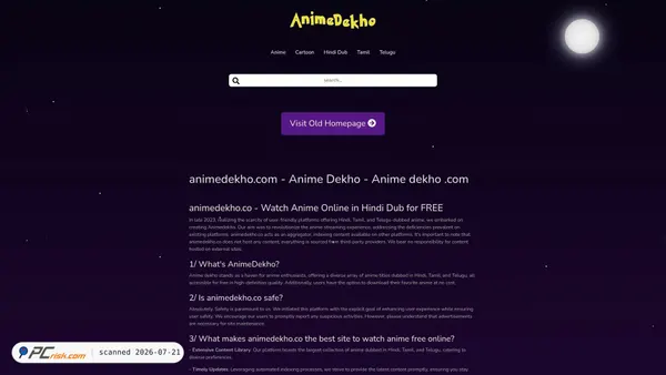 animedekho.app screenshot
