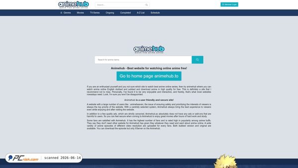 animehub.ac screenshot