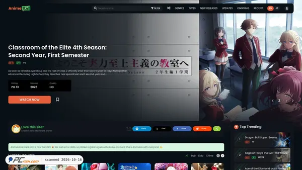 Screenshot di animekai.be