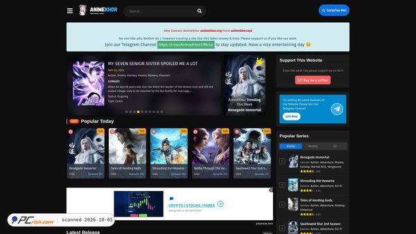 Zrzut ekranu animekhor.org