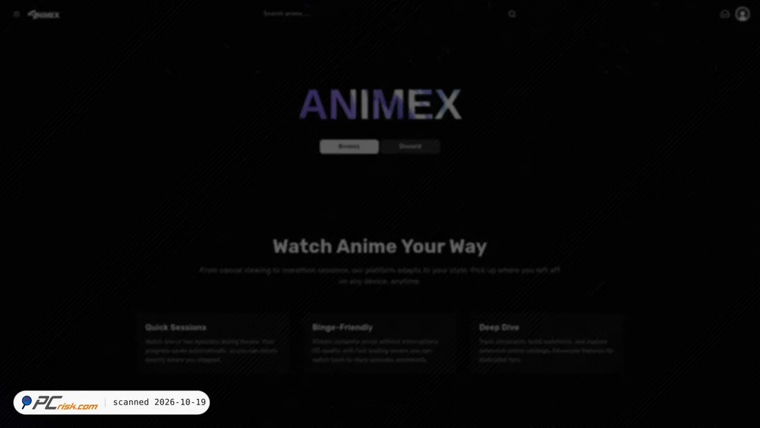 Captura de pantalla de animex.one