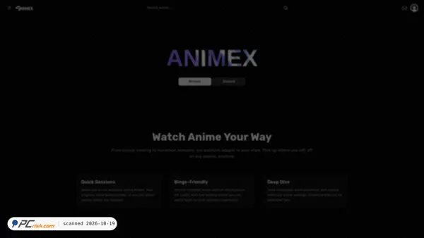 Screenshot di animex.one