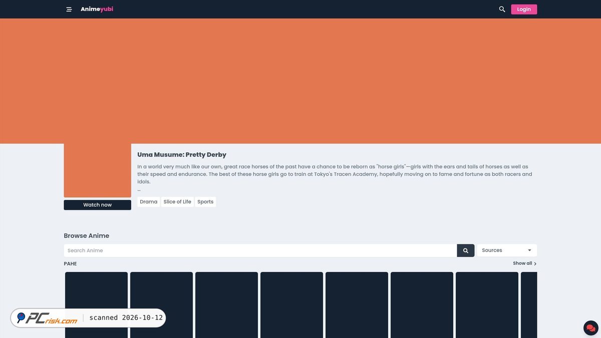 Is animeyubi.com Safe? Security Scan Report | PCrisk