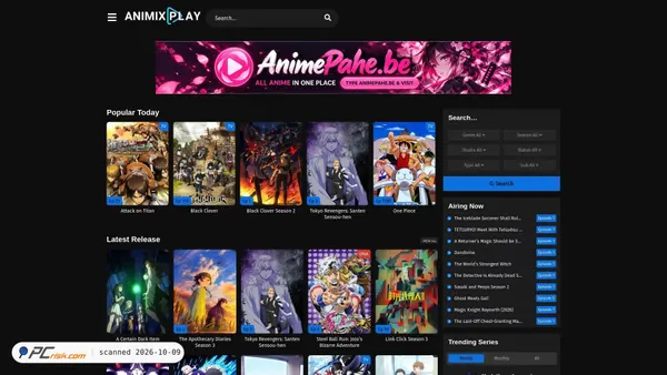Capture d’écran de animixplay.ba