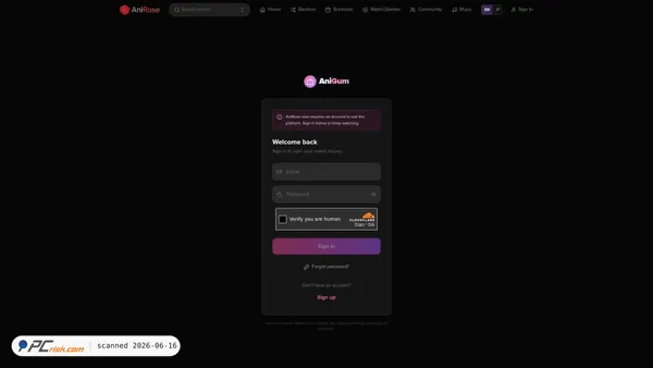 anirose.to screenshot